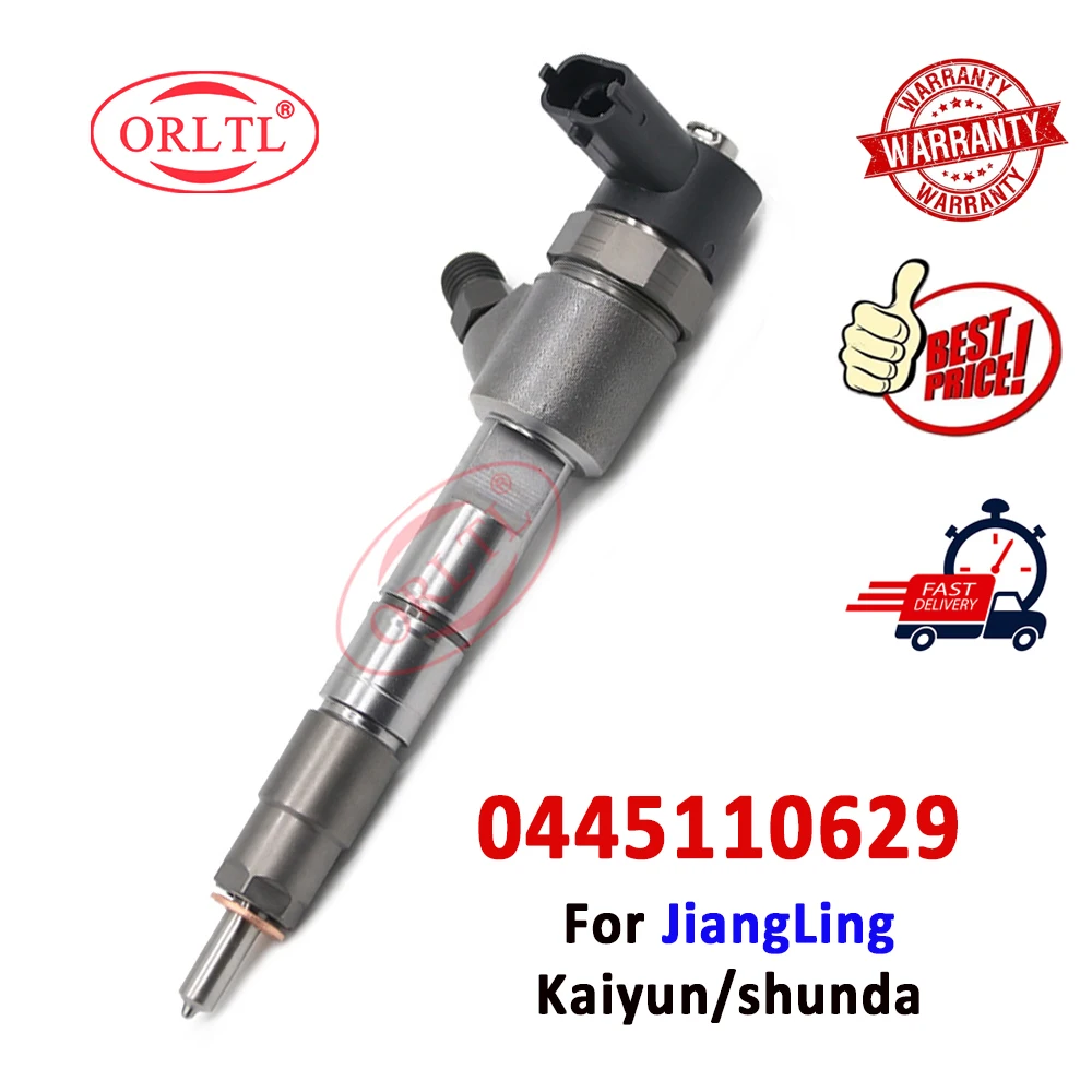 ORLTL NEW 0 445 110 629 Genuine Diesel Injector 0445110629 For JiangLing Kaiyun/shunda Common Rail Fuel Nozzle 0445 110 629