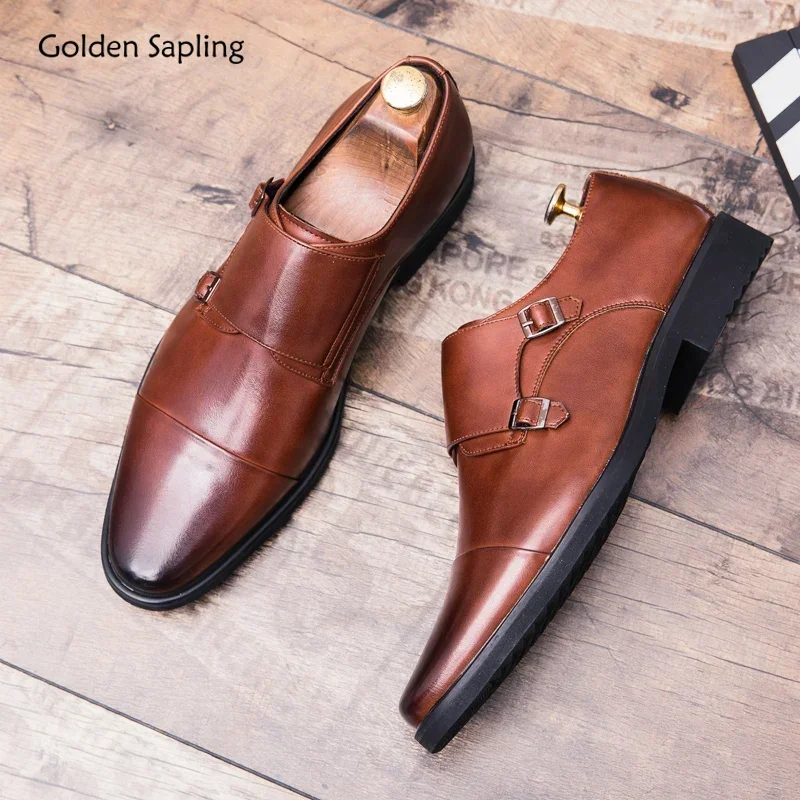 

Golden Sapling Men's Formal Shoes New Loafers Office Dress Footwear Fashion Party Wedding Flats Casual Business Shoe for Men
