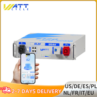 WattCycle 48V 100Ah LiFePO4 Lithium Battery Bluetooth 5.12kWh 3U Server Rack Size for Off-Grid RV, Home Backup Power, etc