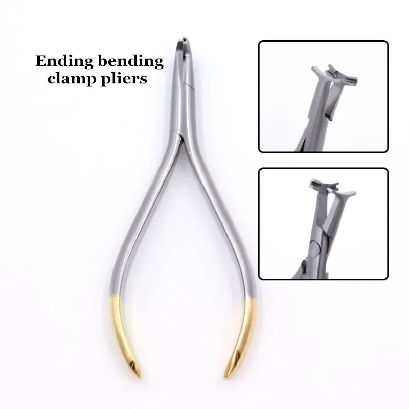 Dental Orthodontic End NiTi Bending Plier Arch Wire Distal End Back Bend Forceps Pliers Instrumen Dentist Stainless Steel Tools