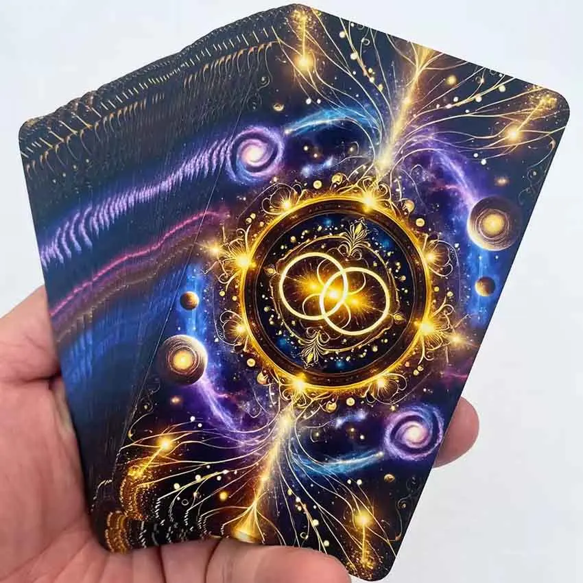 Soul Contract Oracle Cards Mysterious Information Cards Game No Manual 12x7cm, 56-Cards