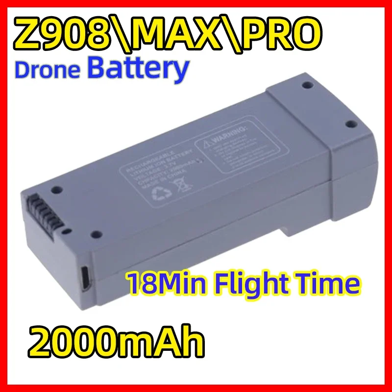 Z908\\PRO\\MAX 2000mAh Battery RC Drone Battery Accessory 3.7V For Z908Max/Z908Pro/Z908/KF610 3.7V Battery 1/2/3/5/10Pcs