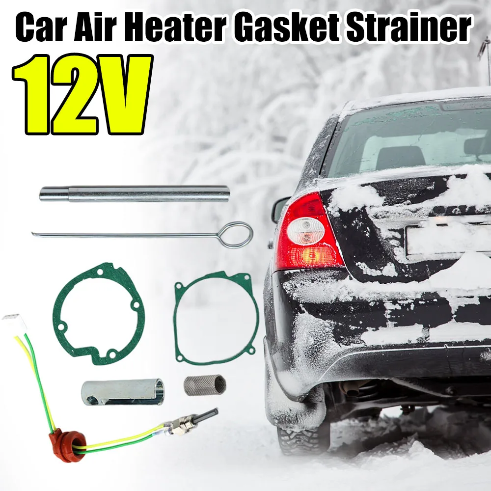 

7PCS Car Air Heater Gaskets Strainers 12V Glow Pin Ceramic Plug Chinese Caravan Heaters Air Diesel Parking Heater Repair Kit