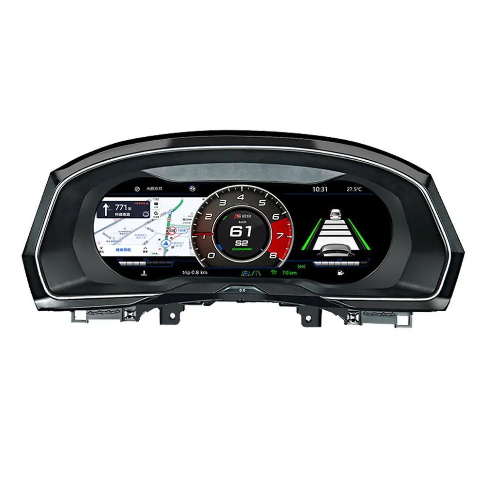 

Android 9.0 Digital Cluster Virtual Cockpit for VW B8 PASSAT CC Golf 7 Golf 7.5 GTI Variant Dashboard Entertainment Speed Screen