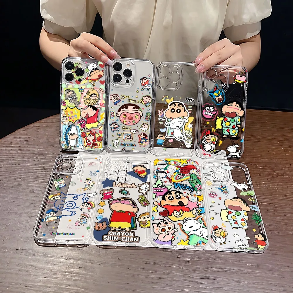 Cute funny Crayon S‑Shin‑chans Phone Case For Samsung A57 A36 A26 A56 A16 A55 A35 A25 A15 A54 A34 A24  A13 A53 Clear Back Cover