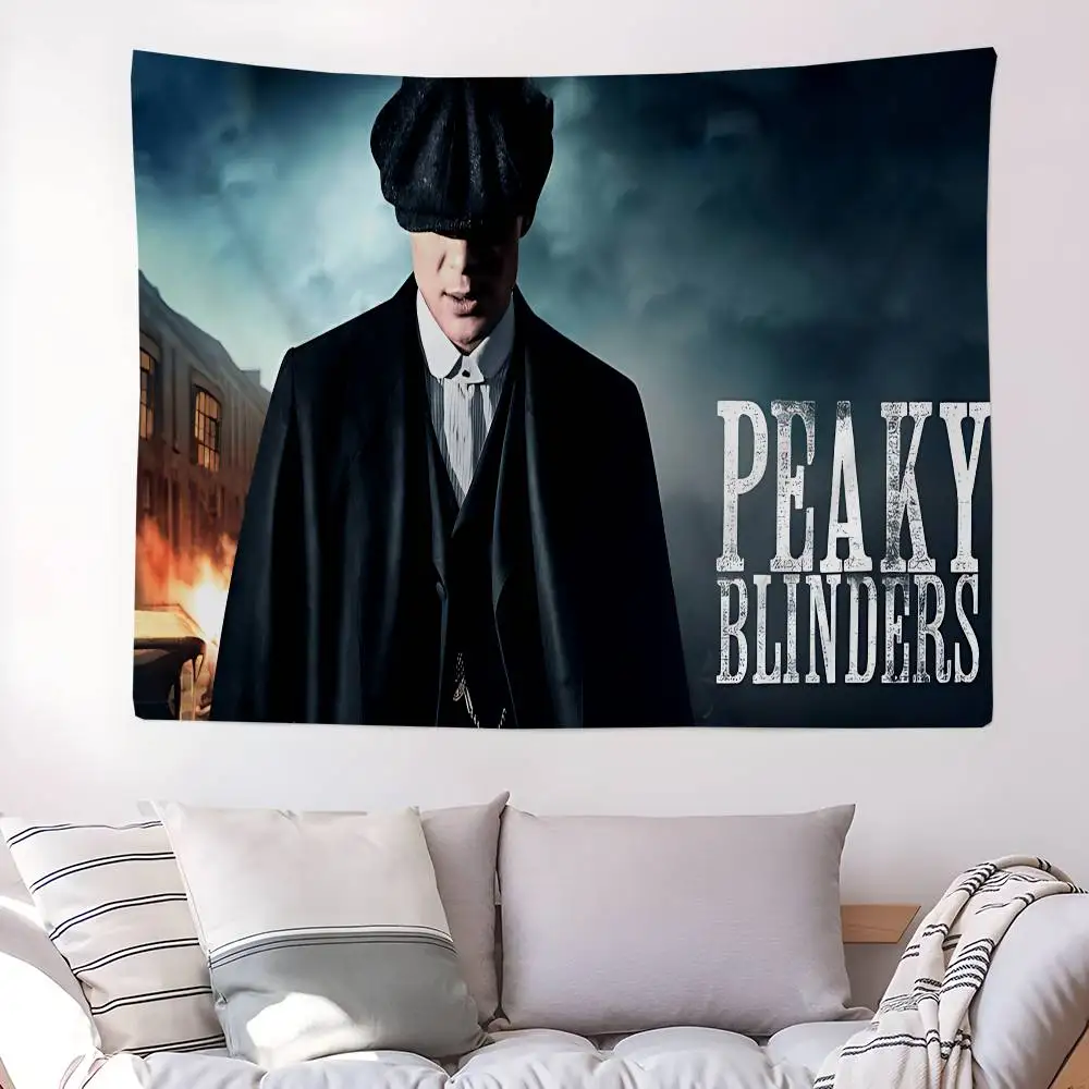 Movie P-Peaky B-Blinders Colorful Tapestry Wall Hanging Hanging Tarot Hippie Wall Rugs Dorm Wall Art Decor