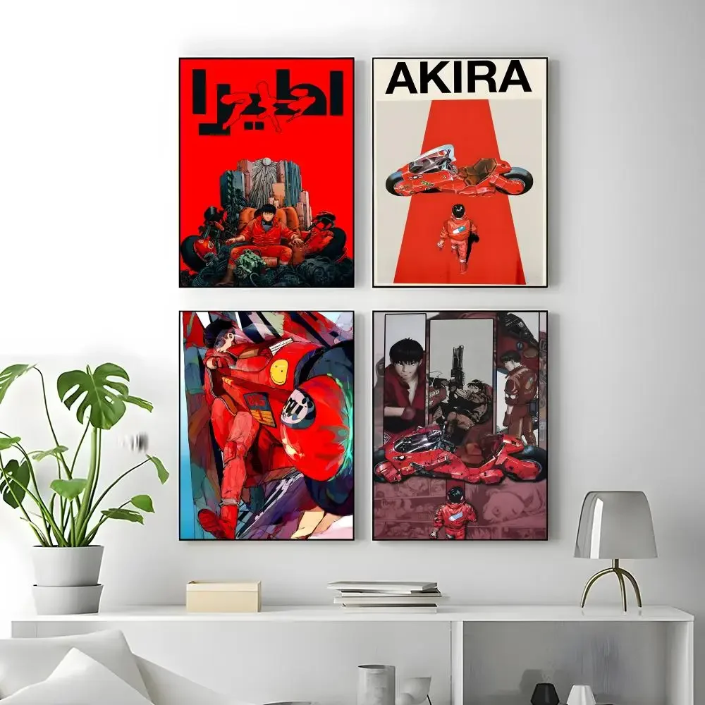 Anime A-AKIRA Poster Self-adhesive Art Waterproof Paper Sticker Coffee House Bar Room Wall Decor