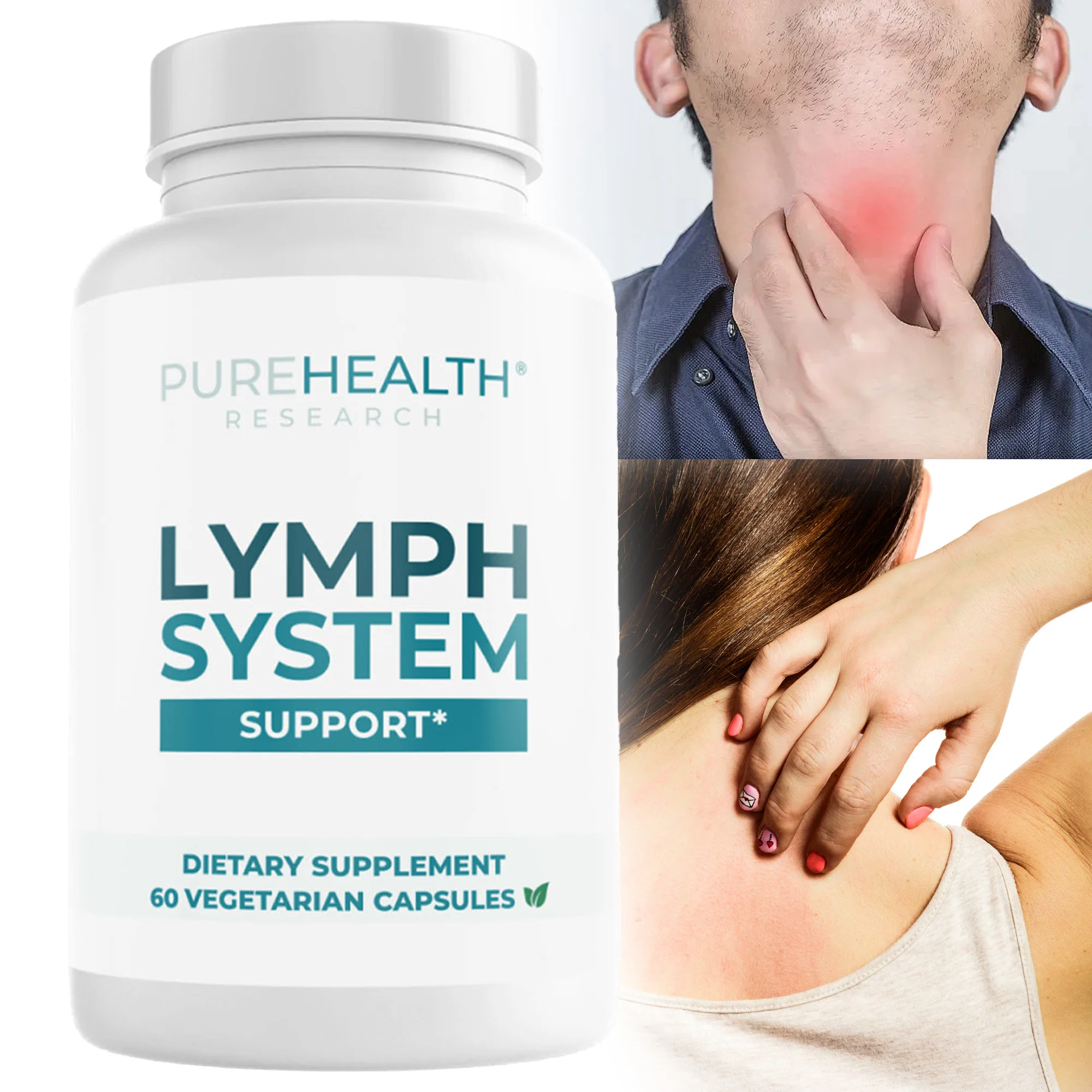 Lymphatic System Support - Helps Promote Lymphatic Drainage, Relieve Swelling and Pain, Cleanse Lymph and Enhance Immunity