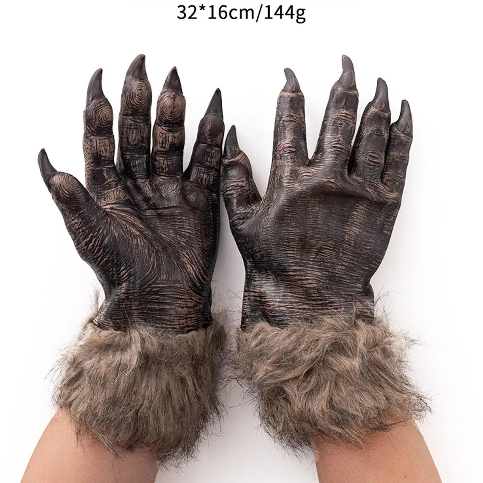 Mens Womens Horror Witch Vampire Devil Wolf Gloves for Halloween Cosplay Dress up Role Play Festival Party Costume Props Favors