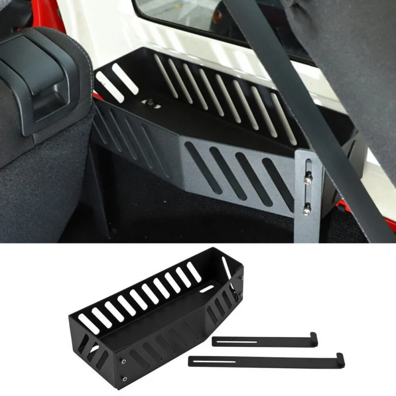 

JK 07-17 Aluminum Right Rear Trunk Storage Box Organizer Black 4DR