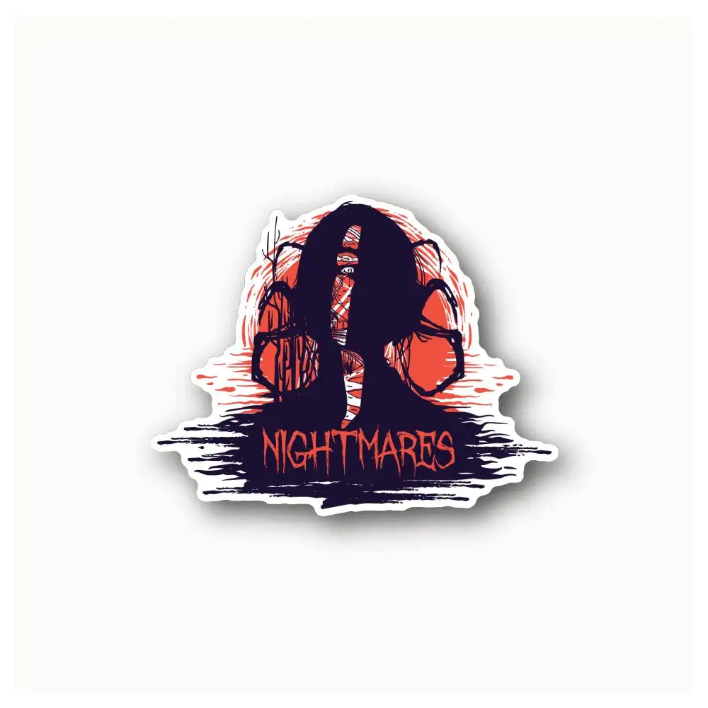 Nightmares Waterproof Stickers For Decorating Car Windows Motorcycles And Computers.