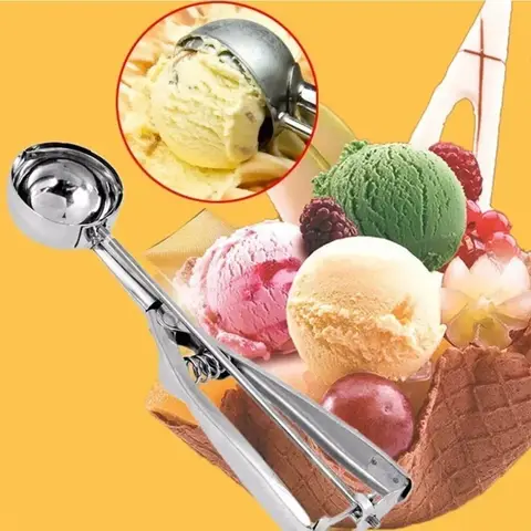 손쉬운 탈형 아이스크림 스쿠프 볼 파기, 수제 아이스 스테인레스 스틸 아이스크림 스쿠프, 주방 액세서리, 여름 핫 세일