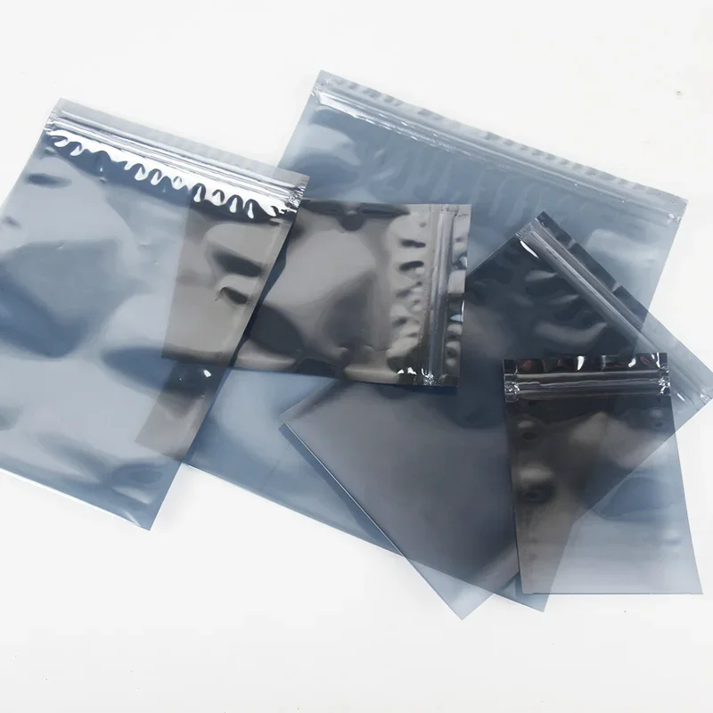 50PCS/LOT 23*32cm Anti-Static Shielding Bag ESD Antistatic Package Bag Zip Lock Ziplock Zipper Event Anti Static Packing Bag