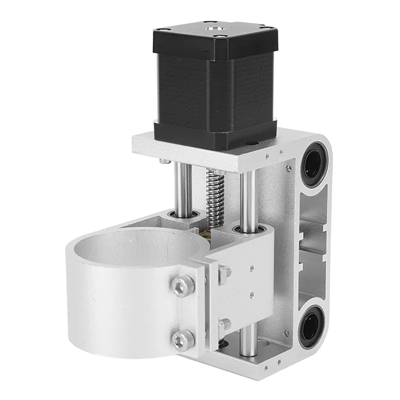 

ABJO-Aluminum Alloy Z Axes Motor Mount For 3018 Router Machine, Stable And Reliable, Z Axes Power With 52Mm Stroke, Bearing