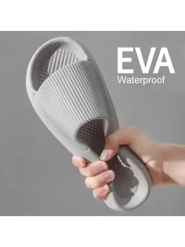 Non-Slip EVA Soft Sole Massage Shower Shoes for Men and Women, Couples, Waterproof, Home, Leisure, Bathroom Slippers, Fashion