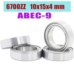 6700ZZ Bearing ( 10 PCS ) 10x15x4 mm ABEC-9 Slim Thin Section Deep Groove 6700 Z ZZ Ball Bearings 61700 ZZ 6700Z