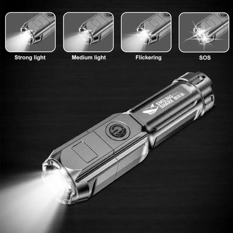 Powerful LED Flashlight Rechargeable USB 18650 Waterproof Zoom Fishing Hunting 100000 Lumens Tactical Flashlight LED Flashlight