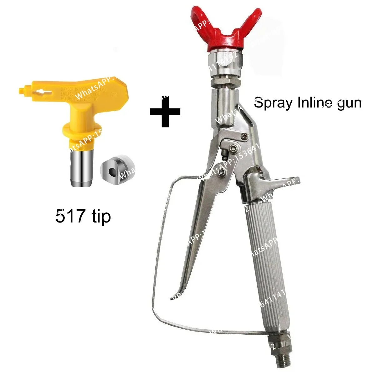 3600PSI Airless Painting Inline Gun 244161 with Nozzle Protective Pressure for Pump Sprayers
