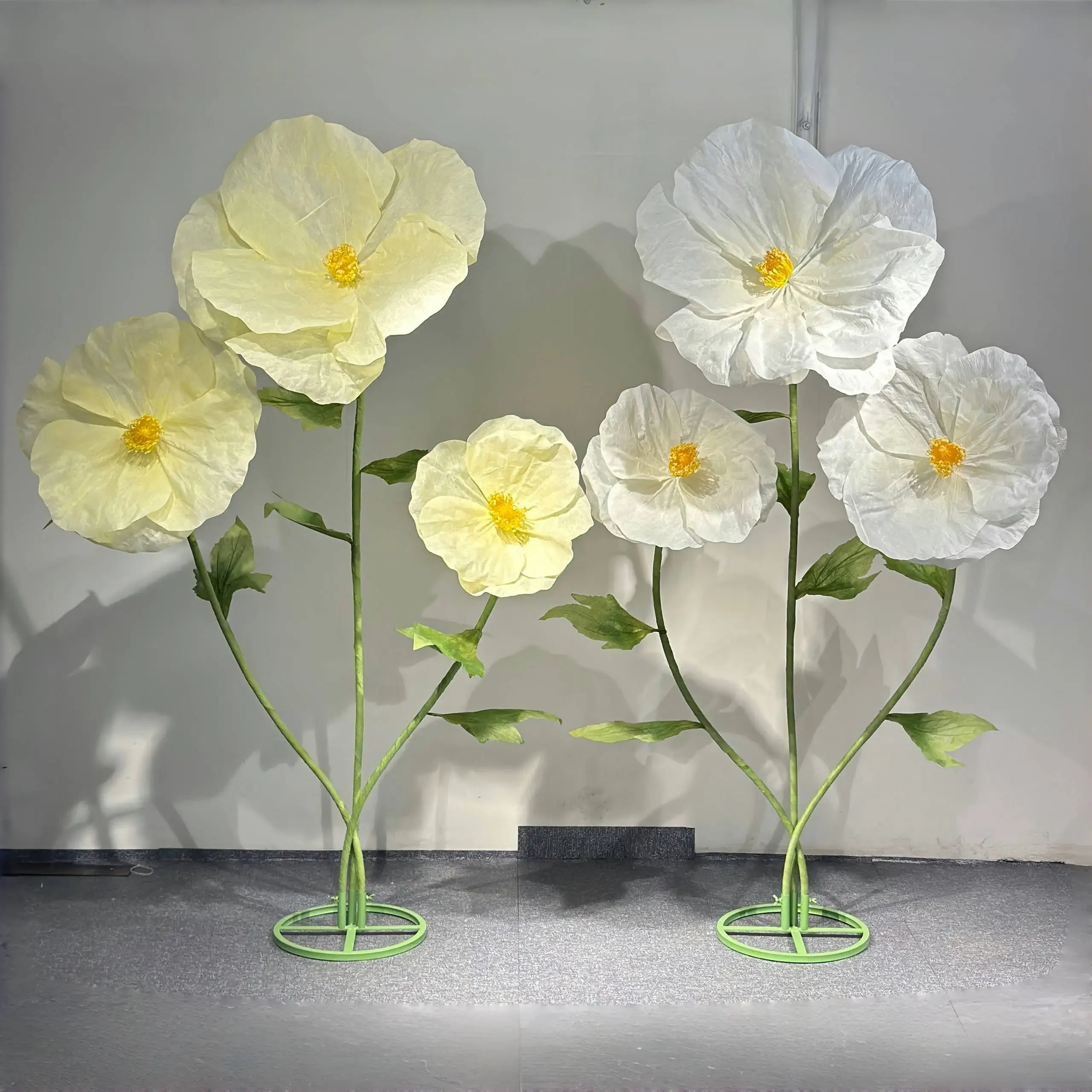 1.8m Wedding Decoration Artificial Flowers Corn Poppy Waterproof Road Guide Flower Window Display Garden Decoration Home Decor