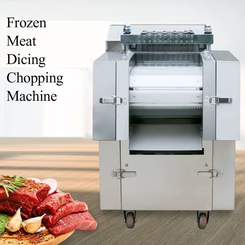 آلة قطع مكعب أضلاع لحم الخنزير المجمد/آلة تقطيع مكعبات لحم البقر/آلة قطع عظام لحم الساق