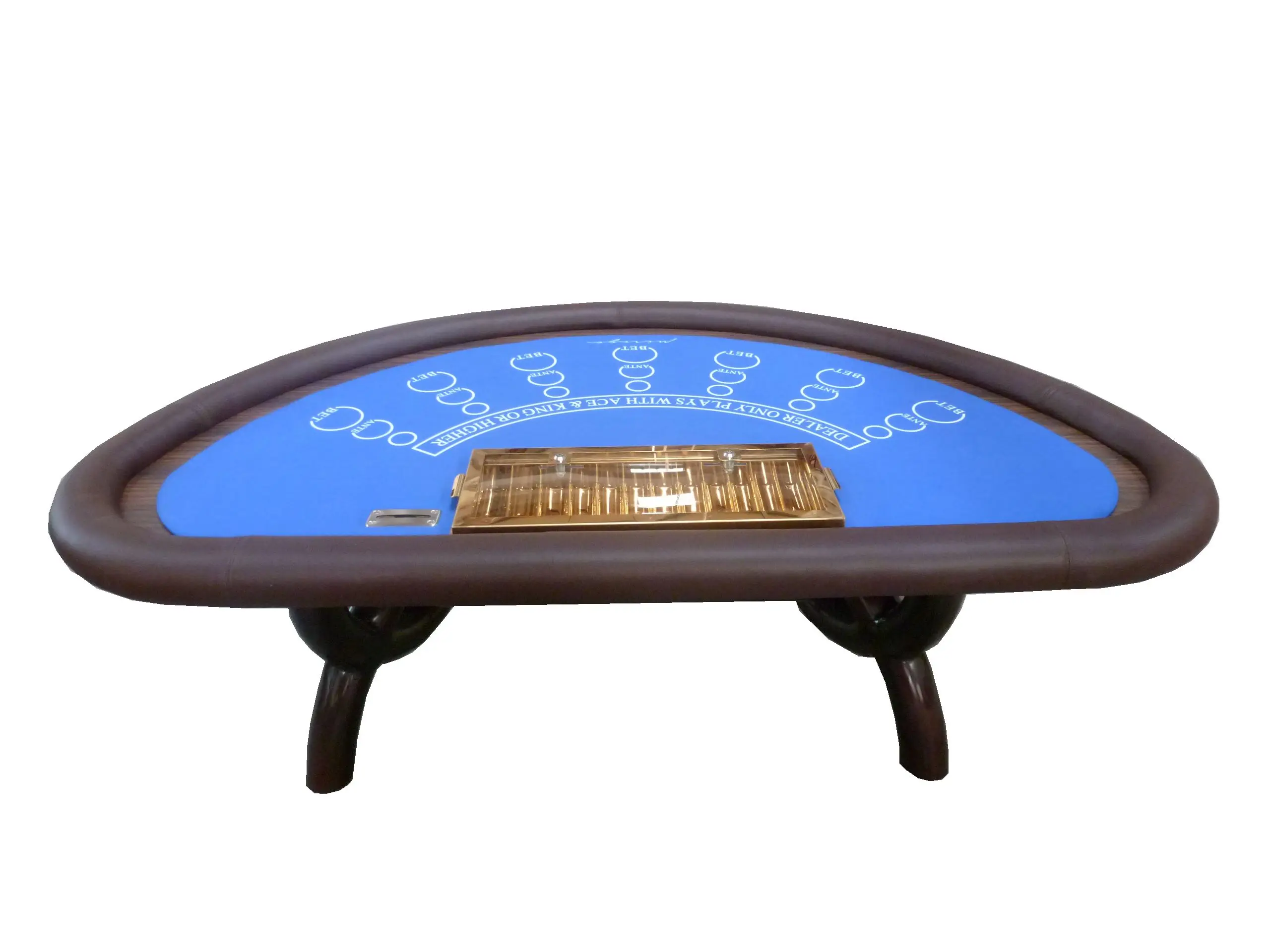 Professional Custom Leather Blackjack Table Mesa De Black Jack Suppliers