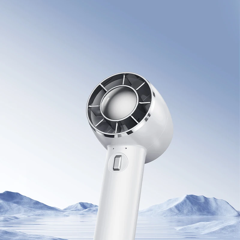 Shenzhen Factory Hot Sell Cold Compress Bldc Fan Ice Cooling Mini Portable & Wearable Fans Handheld Fan With Hook