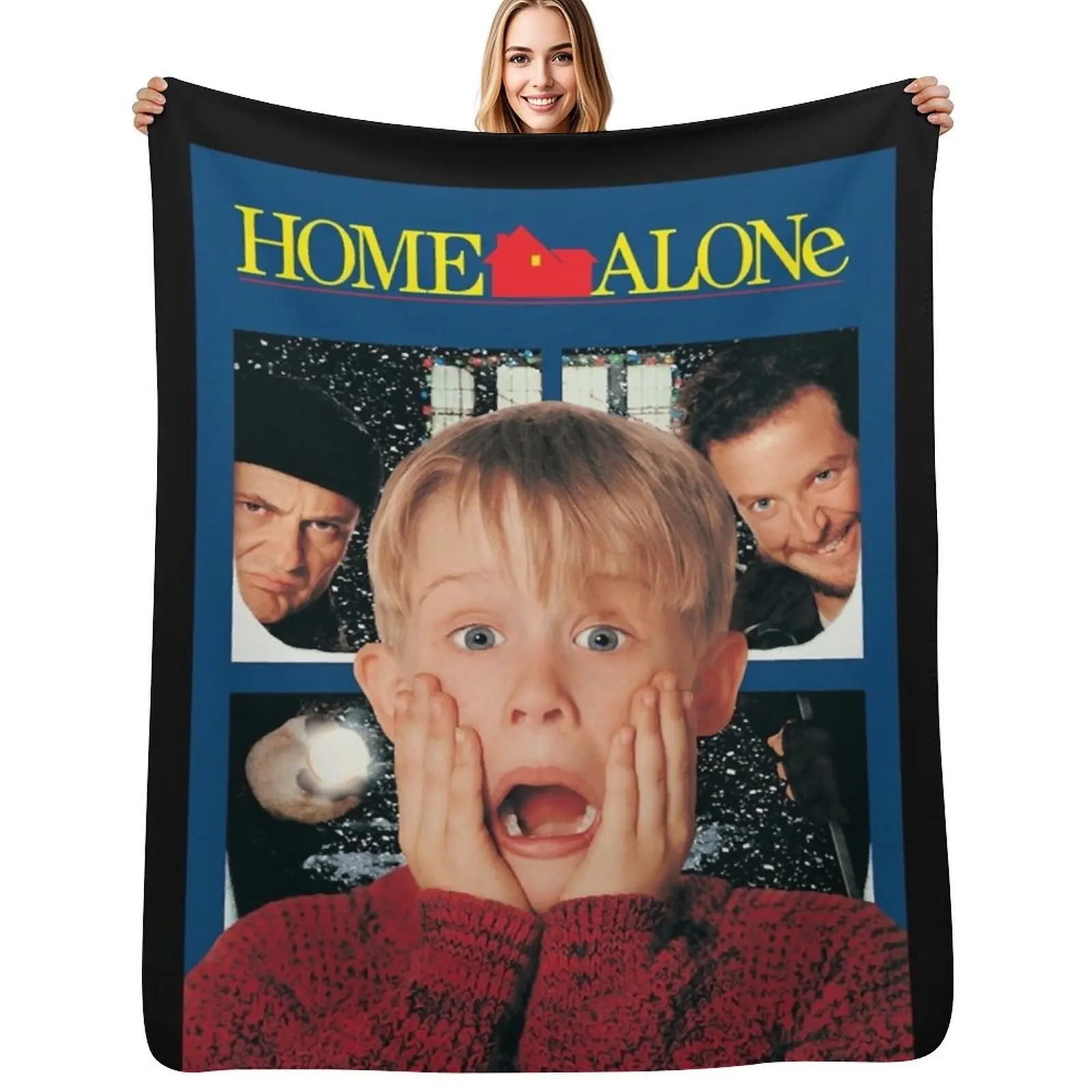 

Home Alone Classic Throw Blanket Ultra Soft Flannel Fleece Blanket for All Seasons