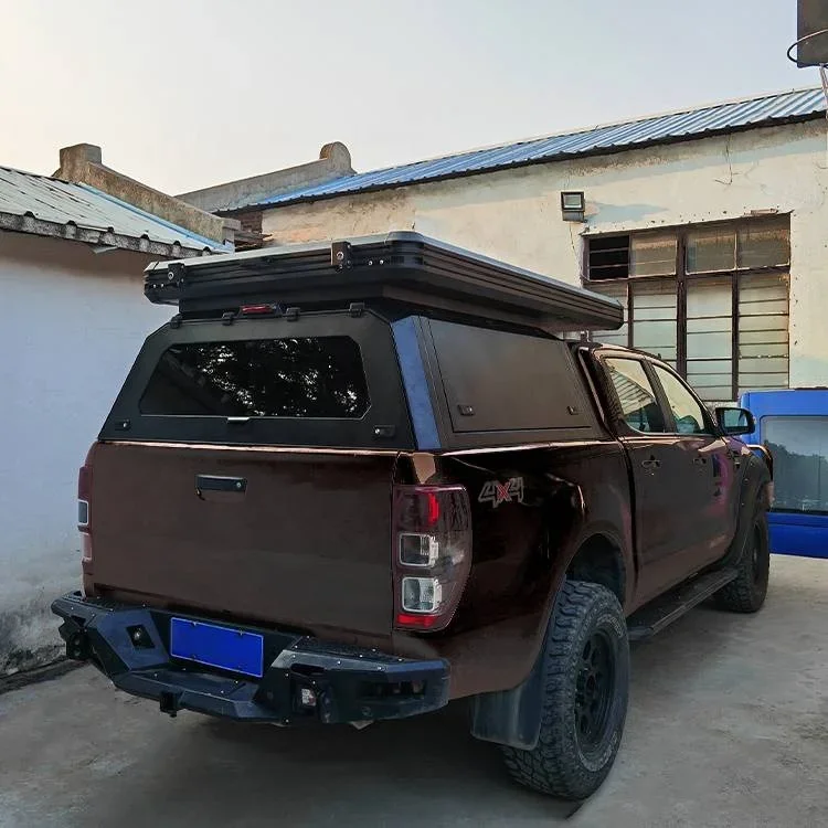 Doudle Cab Small Size Pickups Truck Hard Top Bed  Cover With High Quality Roof Top Tent For Ford Ranger XLT/Raptor 2020-2024