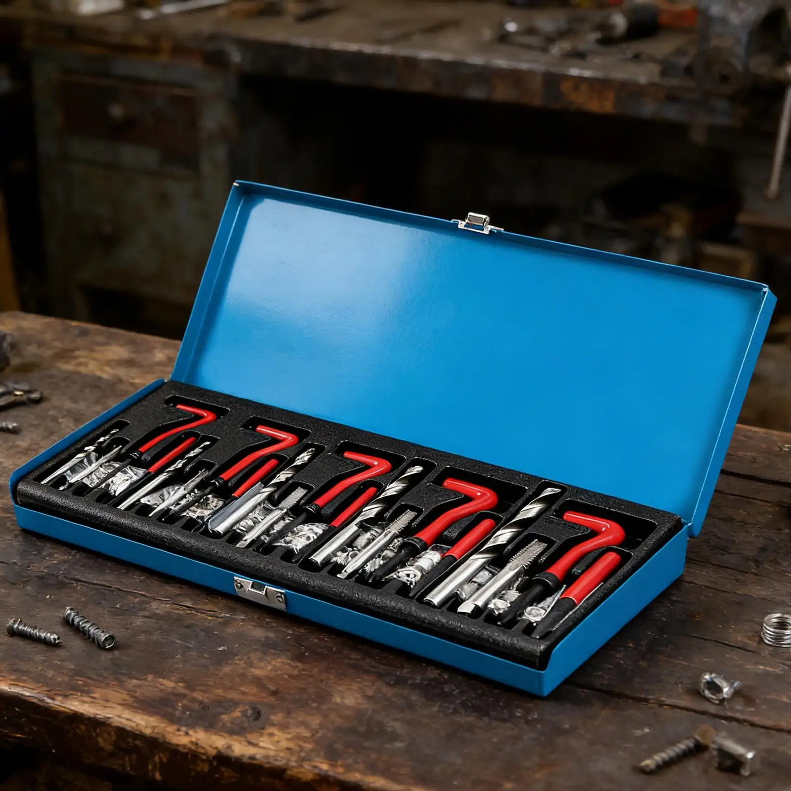 Engine Thread Repair Kit Thread Maintainance Gadgets Cylinder Repair Tools Set With Coil Drill Bit Insert For Automotive Truck view 3