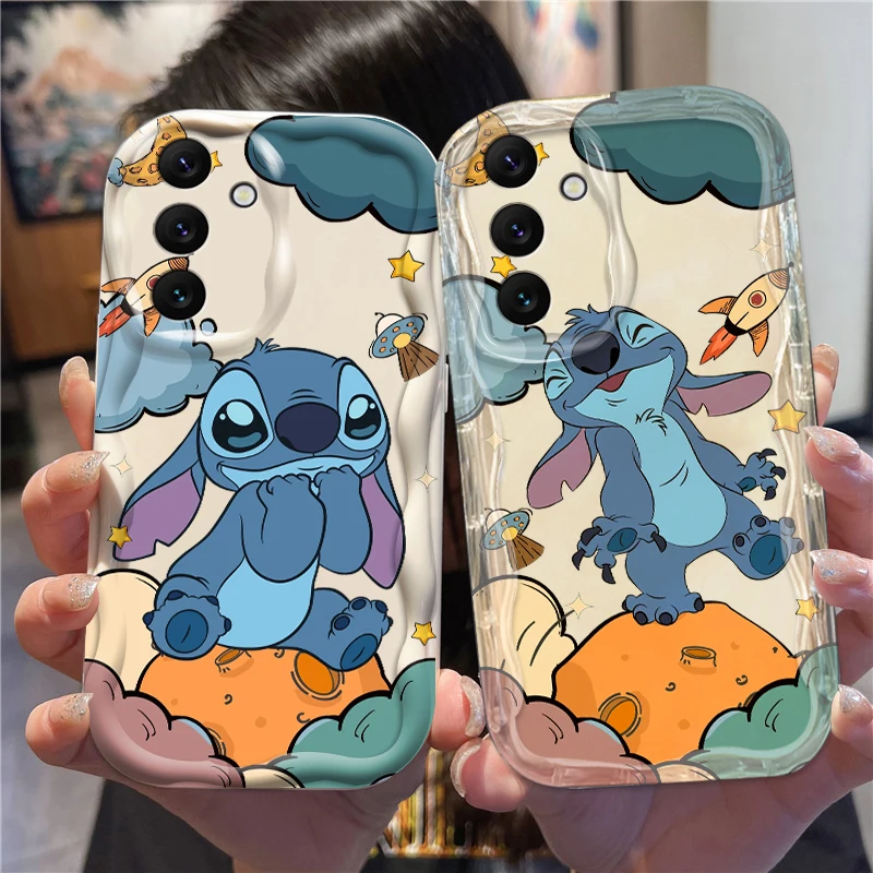 

Lilo & Stitch Cartoon For Samsung A55 A54 A53 A52 A35 A34 A33 A32 A25 A24 A23 A22 A21S A15 A13 A14 5G Wave Oil Soft Phone Case