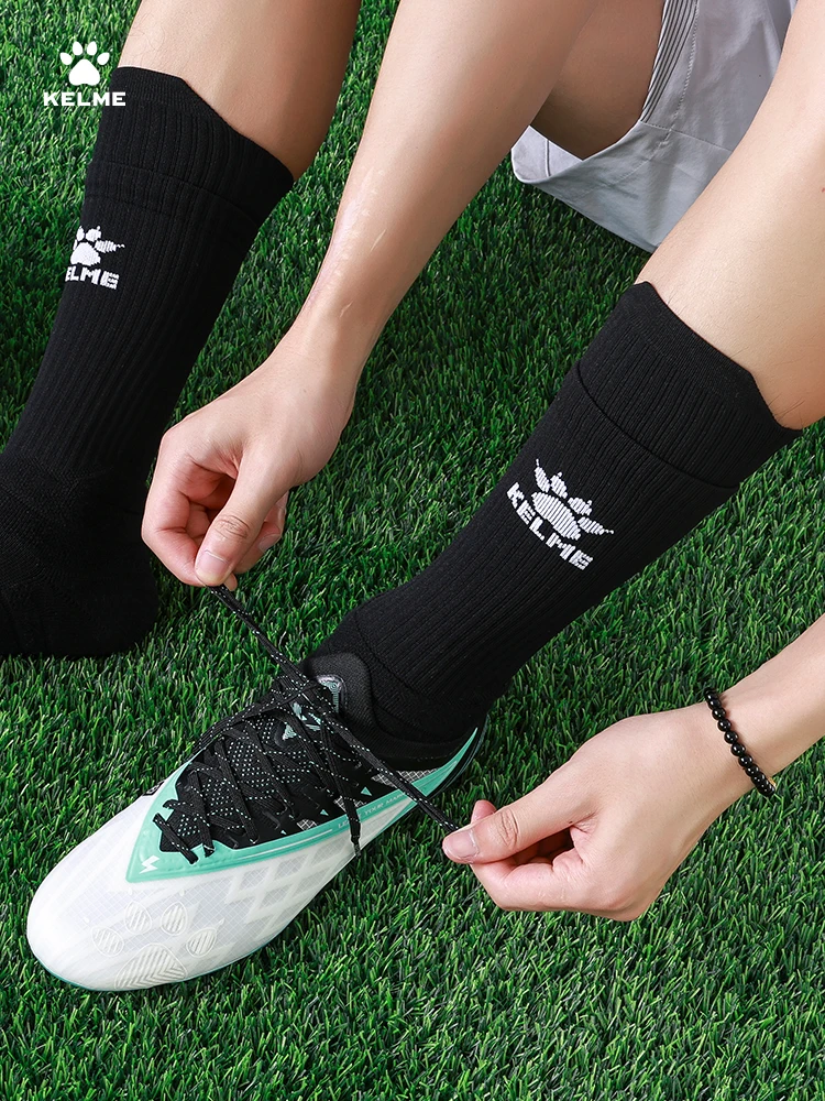 KELME Football Socks Adult Mid-Calf Professional Match Training sweat resistant wear resistant non-slip running sports socks