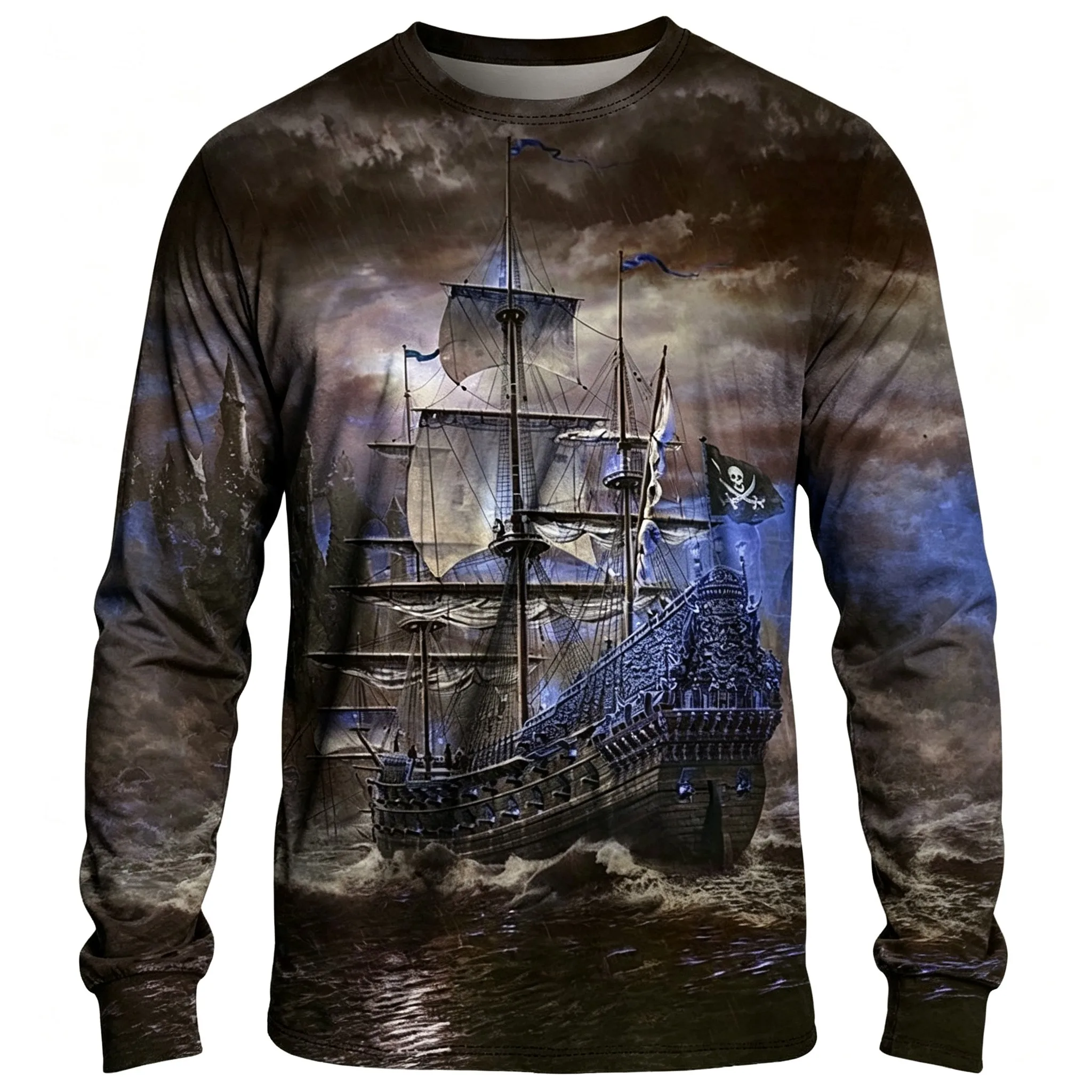 3D Printing Ghosting - T-shirt a maniche lunghe da uomo