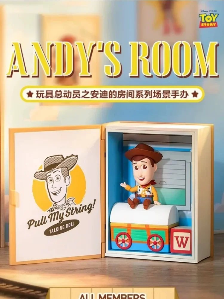 Disney Blind Box Toy Story Andy's Room Series Anime Peripheral Figure Model Toy Surprise Guess Bag Desktop Decorative Gifts