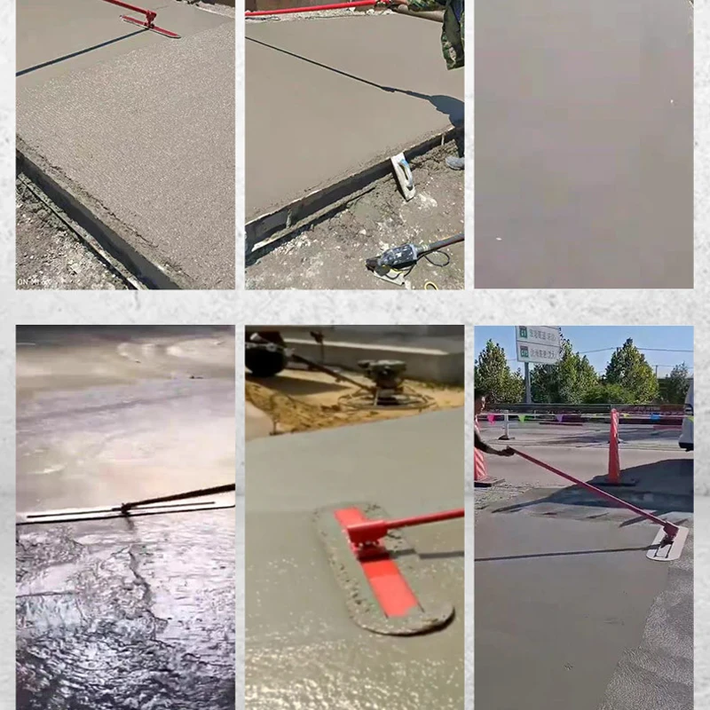 Concrete large trowel finishing machine finishing cement road surface smoothing tool extended hand lever push-pull smoothing mac