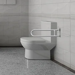 Aluminum Alloy Elderly Toilet Handrail Foldable Bathroom Assist Bar  Anti-Fall Support Stand  Mobility Aid Grab Bar for Disabled