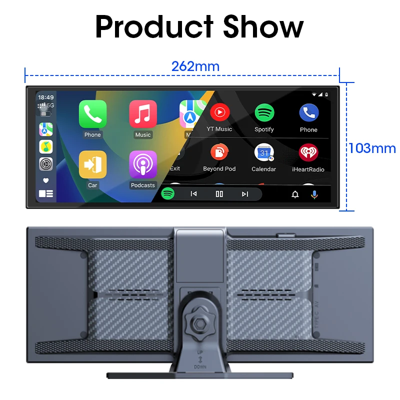 Develuck Universal 11.26'' Screen Car Radio Multimedia WIFI Video