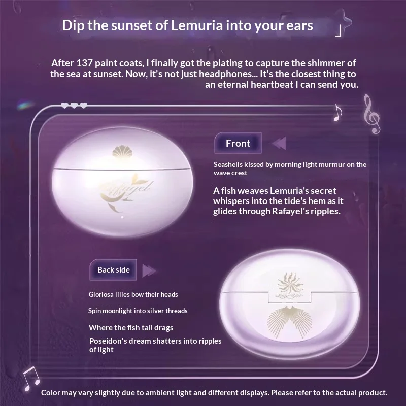 

Game Love and Deepspace Rafayel Anime Cosplay with Hints Voice Android General Ear Clip Type Wireless Bluetooth Earphones Gift