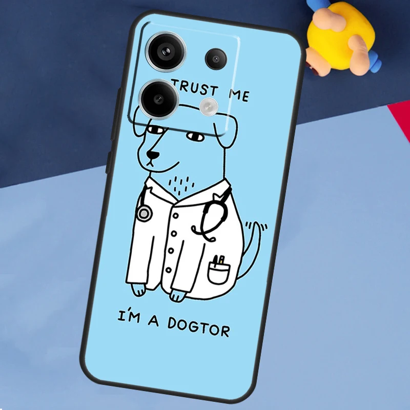 Funny Nurse Doctor Nursing Case for Xiaomi Redmi 13C 12C 10C 10A 9C Note 12 13 10 8 9 11 Pro 12S 10S 11S Phone Cover