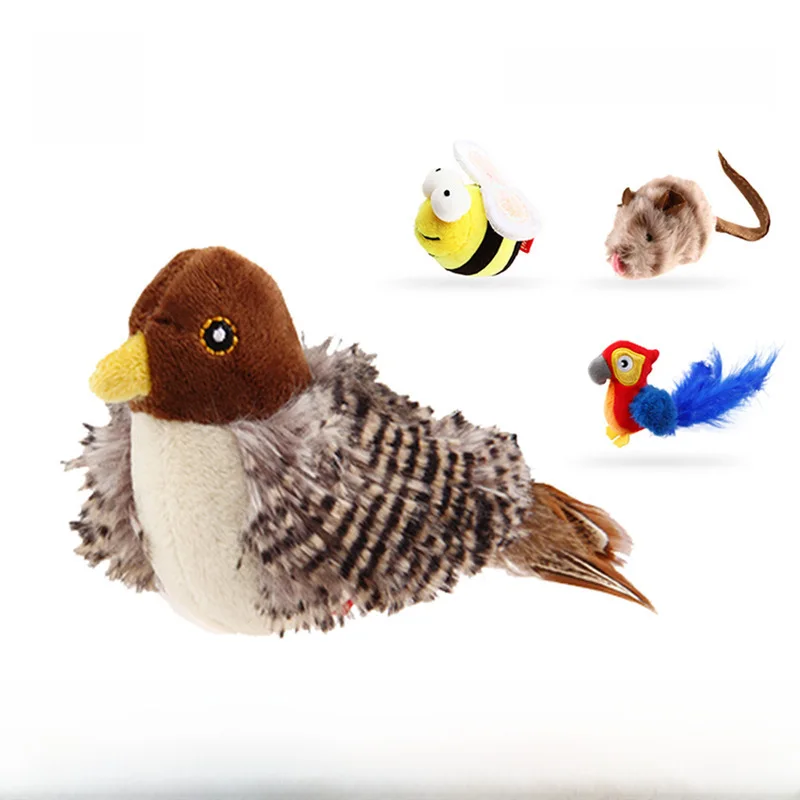 Toy Little Mouse Sound Bird Funny Relieving Stuffy Pet Supplies Dazzling Prey