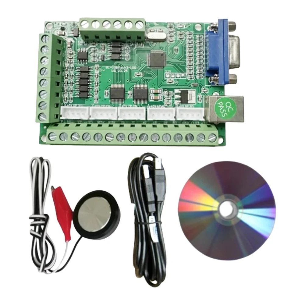 USB 5 Axis Breakout Board for Mach3 V3.25 Z Probe Driver Motion Card Controller 5 Axis Interface Driver Motion Controller Card