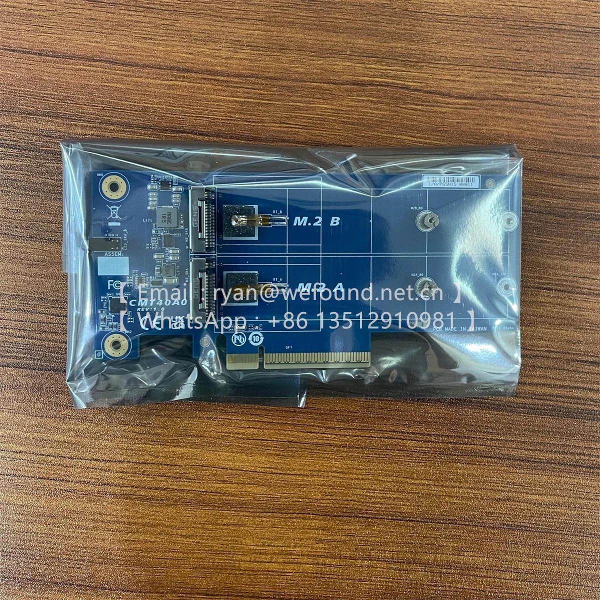 CMT40A0 M.2 Expansion Card - 2 x Gen5 NVMe - 2280/22110 cards