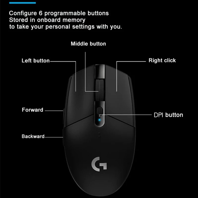 Logitech g304 drahtlose Maus Gaming esports peripher aloffice Desktop Laptop Maus lol Welt von Warcraft cf keine Programm version