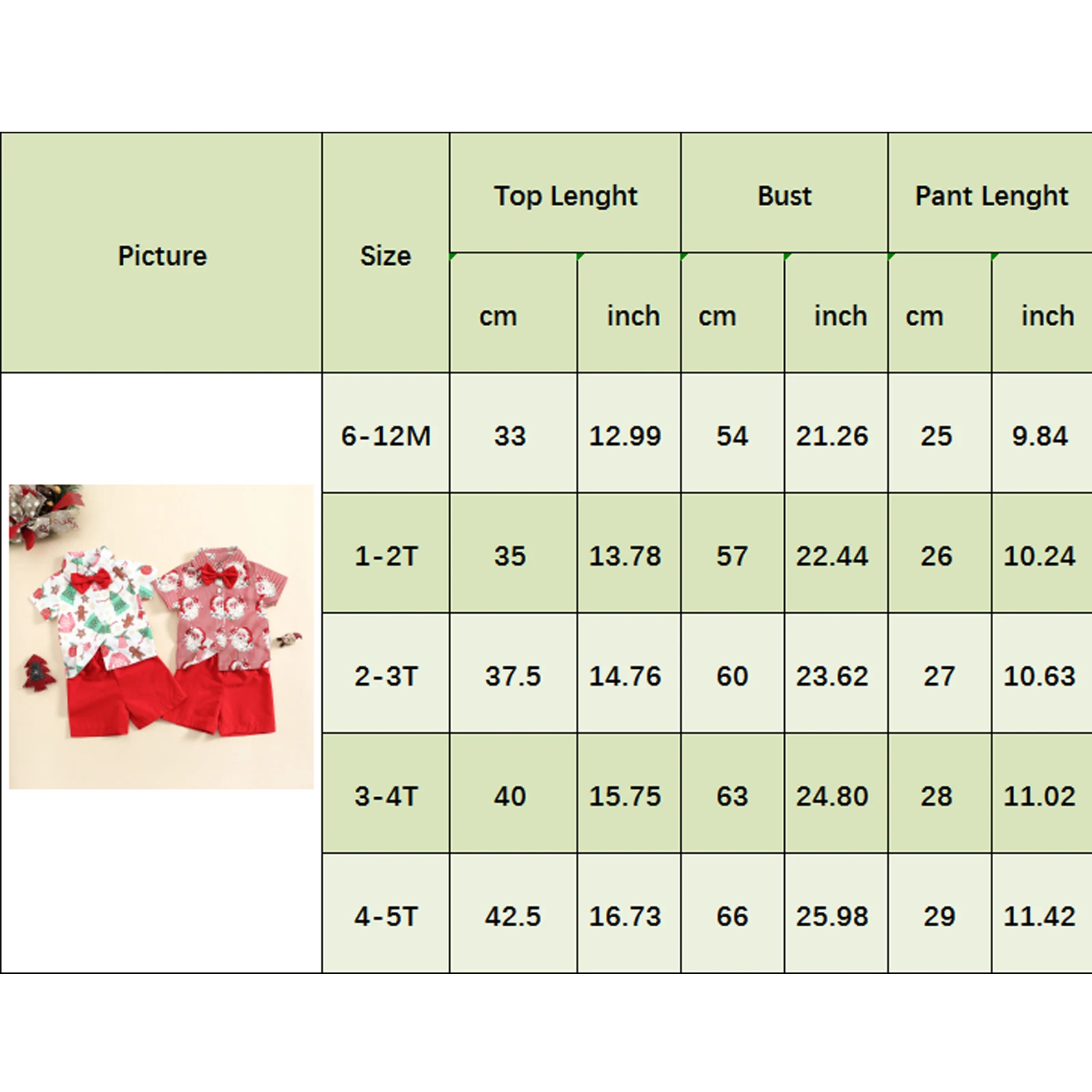 Kids Boys Summer Gentleman Outfits Santa/ Christmas Tree Print Short Sleeve T-shirt with Bow Tie and Casual Shorts Set