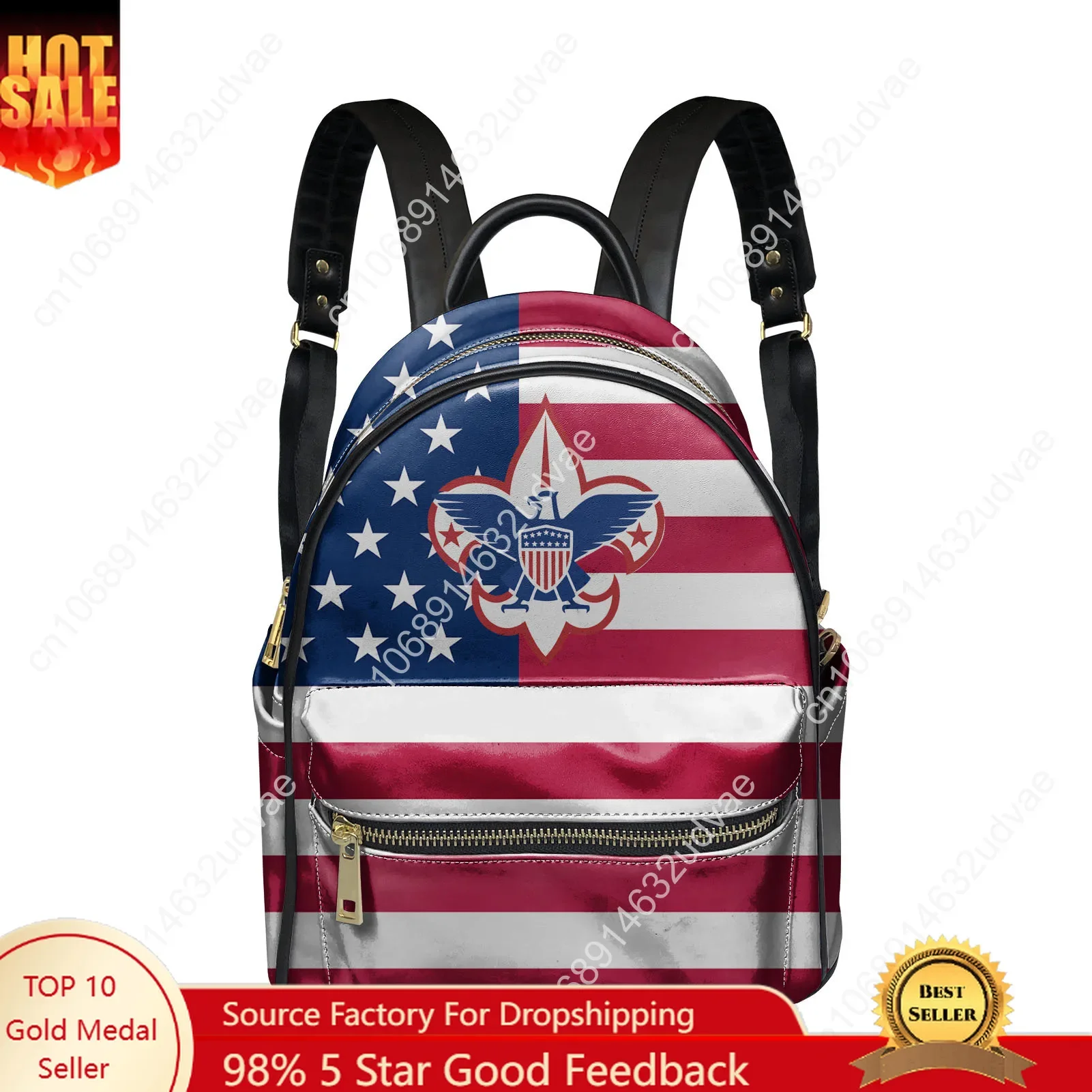 

Scouts of America Backpack Womens Men Knapsack Personalized Text Image Double Shoulder Bag Travel Bookbag Rucksack Gift Daypack