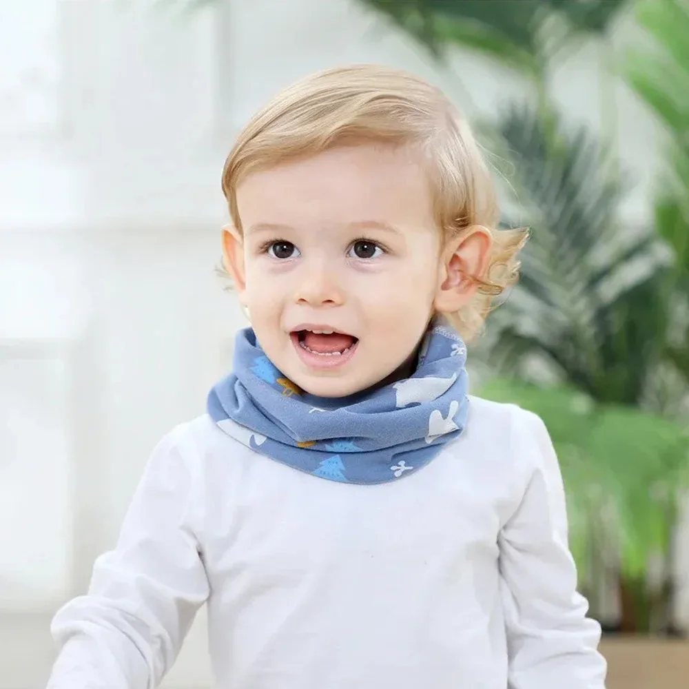 Soft Cotton Baby Scarf Autumn Winter Snood Children Scarf Boy Girl Scarf Kids Child Neck O Ring Scarves Collar Warm Neckerchief