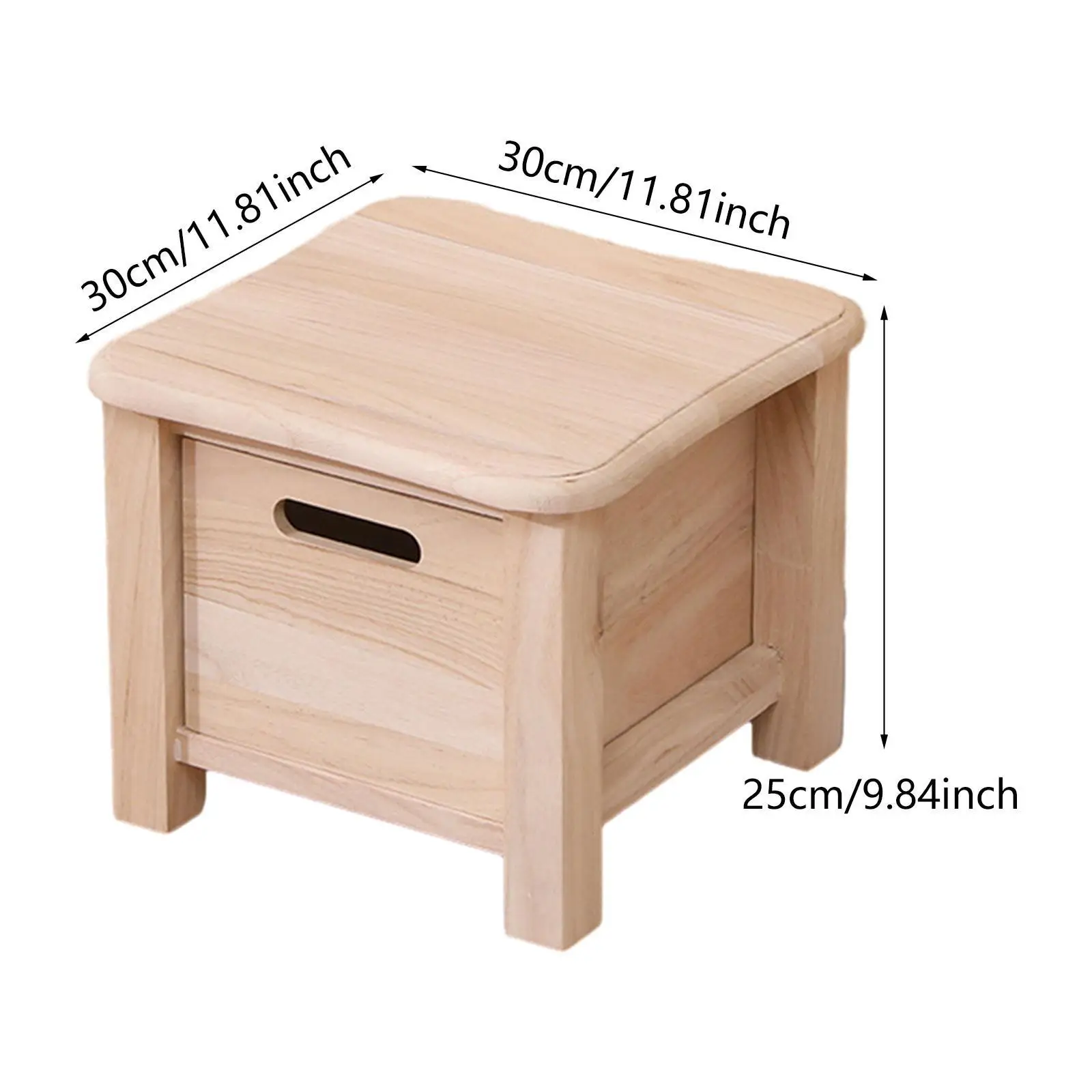 مقعد تخزين خشبي مع درج، مثالي للاستخدام في غرفة المعيشة والممر #6