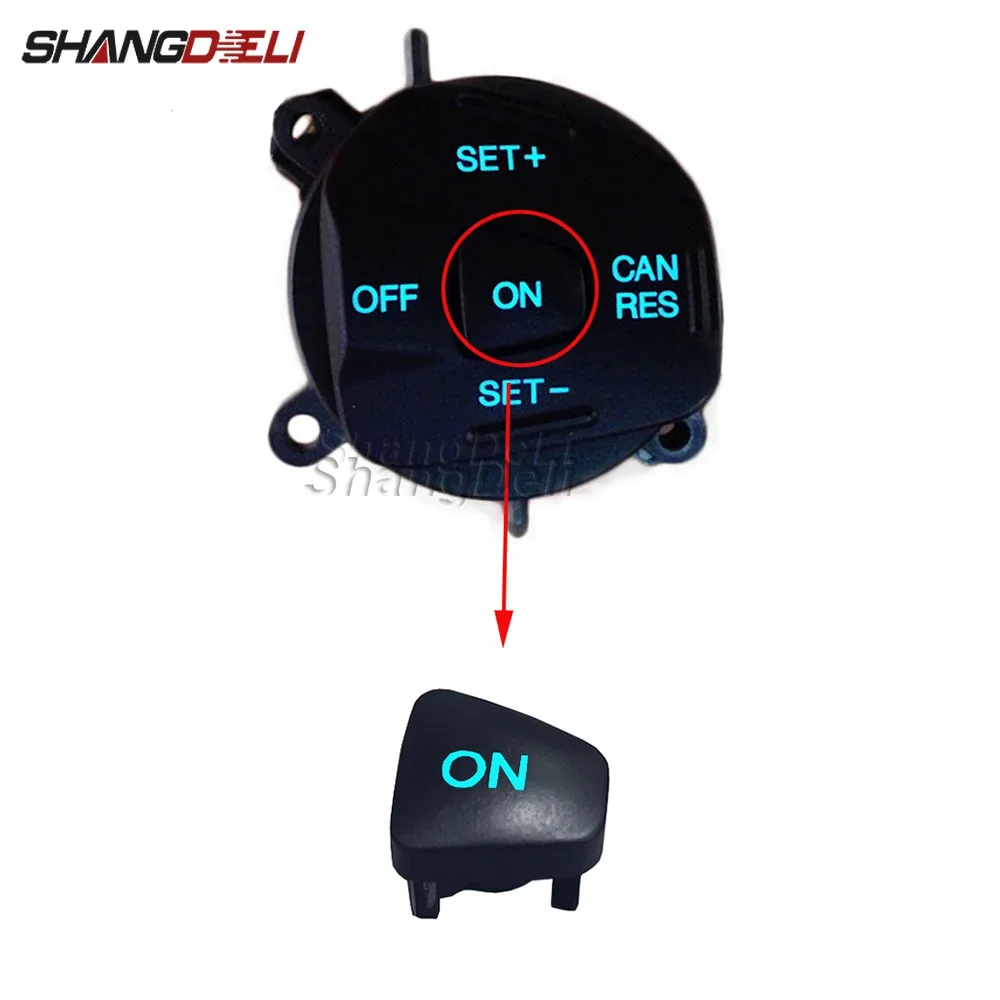 

For Ford Escort Fiesta MK7 MK8 ST Ecosport 2013 Single ON Button Blue Led Steering Wheel Cruise Control Switch