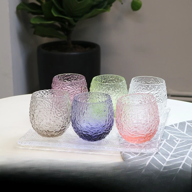 Lead-free crystal cup, colored hot water cup