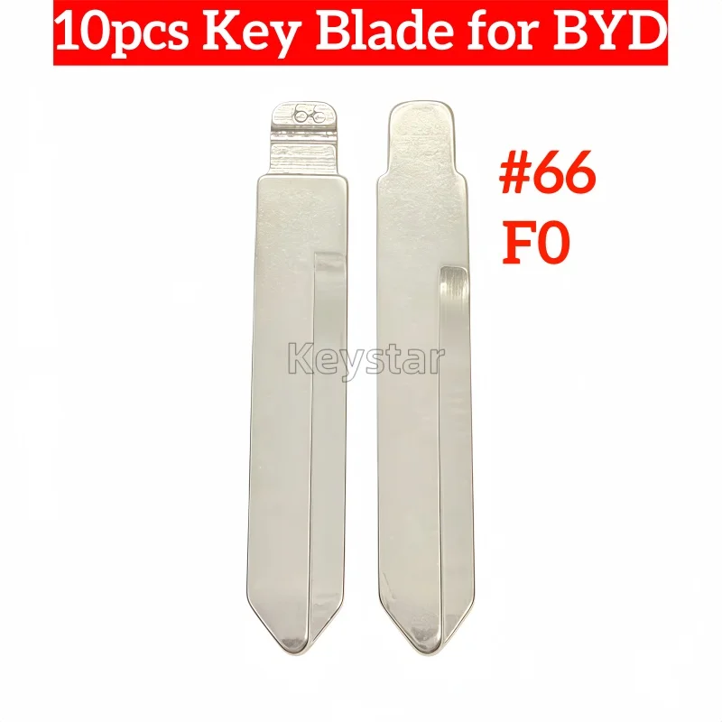 keystar 10pcs Chinese Car Flip Key Blade 66# KD Remote Blade VVDI Blank Key Head for KD KEYDIY VVDI XHORSE Remote for BYD F0