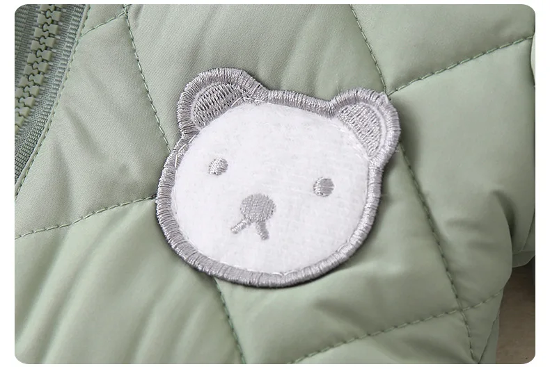 رومبير مبطن للأطفال في الخريف والشتاء - ملابس خارجية قطنية سميكة ودافئة لحديثي الولادة